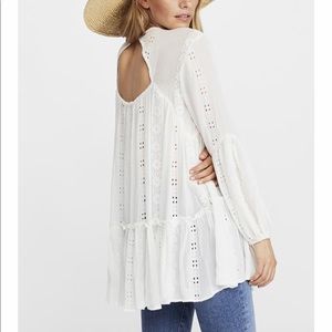 FREE PEOPLE White Tunic size M
